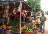 puesto de comida en Sri Lanka